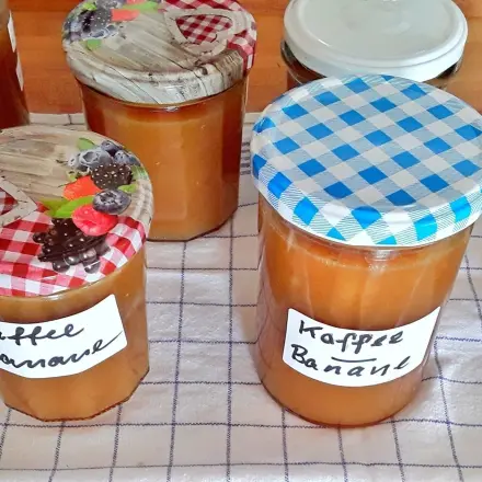 Kaffee-Bananen-Orangen Marmelade