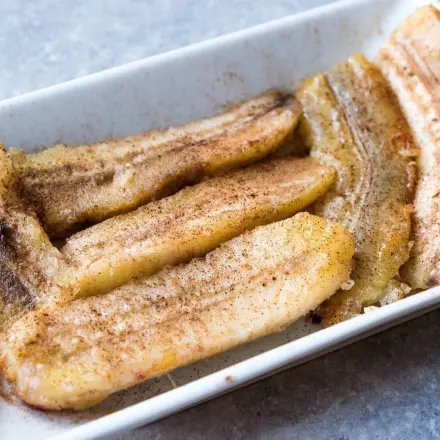 Mikrowellen-Blitznachtisch für überreife Bananen