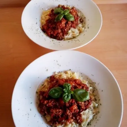 Bolognese mit Bandnudeln