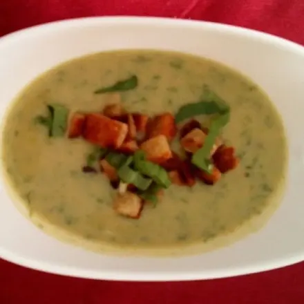 Bärlauch-Kartoffelcremesüppchen