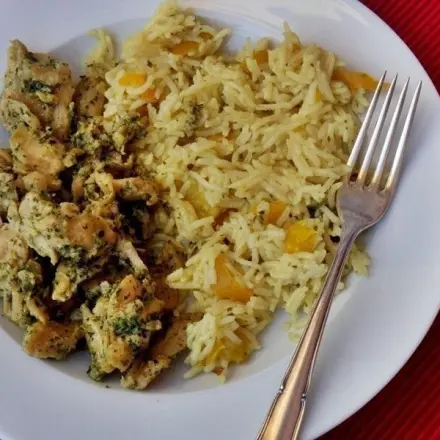 Paprikareis - ein vegetarisches Schnellgericht