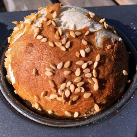 Laugenbrötchen aus Muffinform selber backen