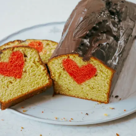 Rührkuchen mit Herz