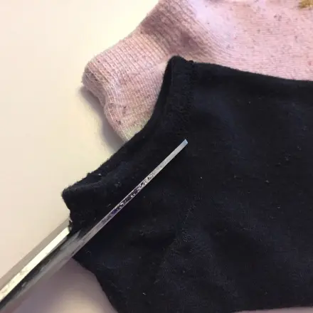 Alte Socke - neuer Haargummi