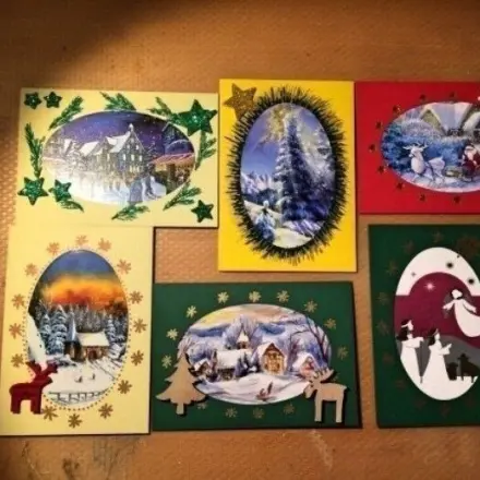 Weihnachtskarten individuell und kreativ selbst gestalten