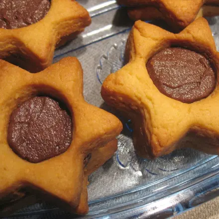 Gefüllte Butter-Doppelsterne