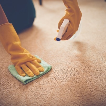 Tonerflecken aus dem Teppich entfernen