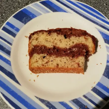 Zebrakuchen kalorienreduziert