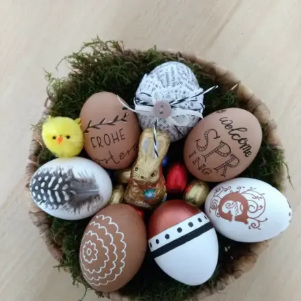 Eier detailreich verzieren - vorösterliche Erfahrungen!