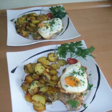 Holzfäller-Steaks, ein deftiges Pfannengericht