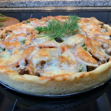 Kartoffelkuchen mit Hackfleisch und TK-Gemüse