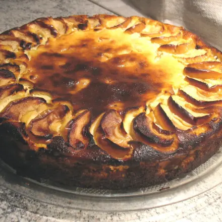 Apfel-Käse-Torte ohne Boden