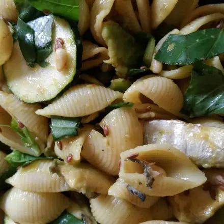 Italienische Conchiglie nach mediterran-orientalischer Art und Weise