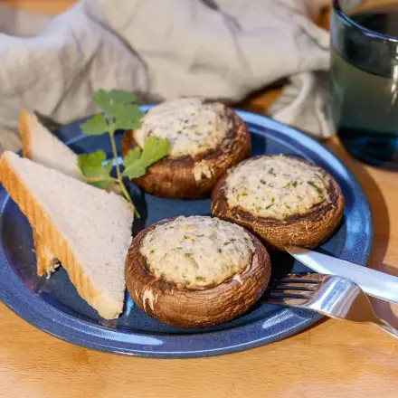 Gefüllte Champignons