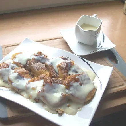 Gebackene Apfelscheiben