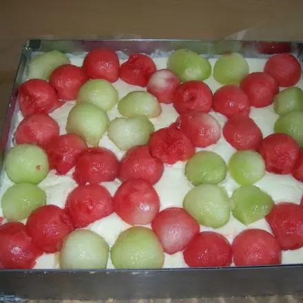 Kuchen mit Melonen - perfekt für heiße Tage
