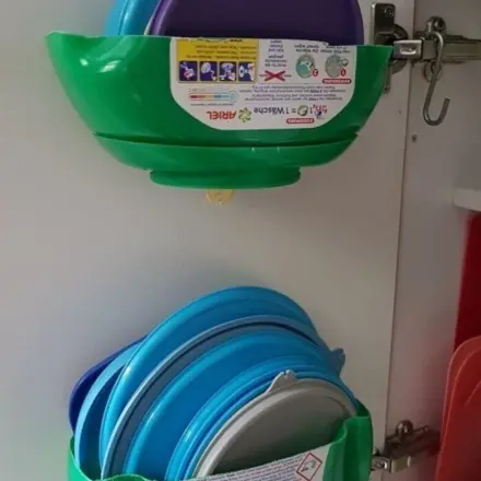 DIY-Halterung für Kunststoffdeckel