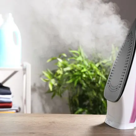 Bügeleisensohle von Kalk befreien