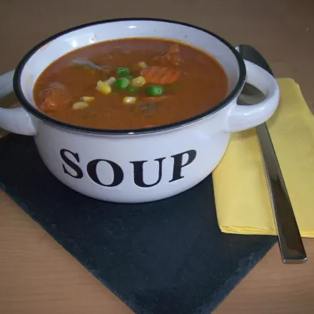 Kalte Gemüsesuppe nach Gazpacho Art