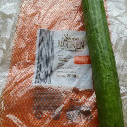 Frischhaltebeutel von Karotten weiterverwenden