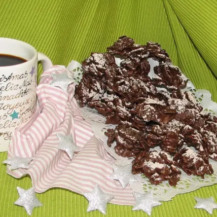 Winterliche Schokocrossies & Tee mit Schuss