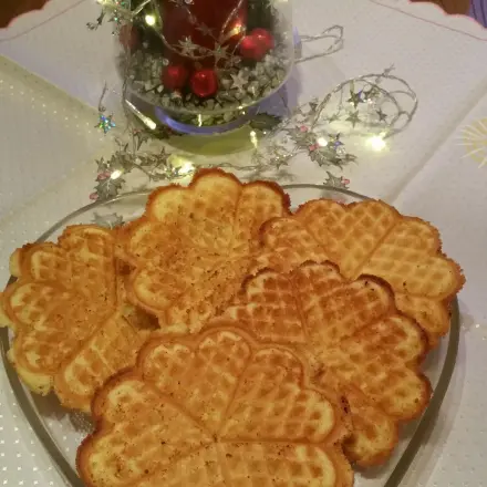 Knusprige Eierlikör-Waffeln
