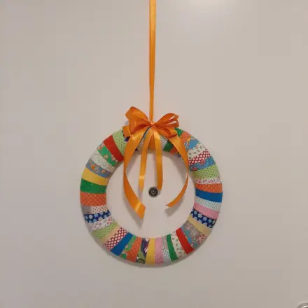 Bunter Türkranz aus Stoffresten