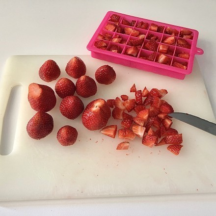 Erdbeeren in kleinen Portionen einfrieren