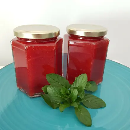Erdbeer-Minz Marmelade