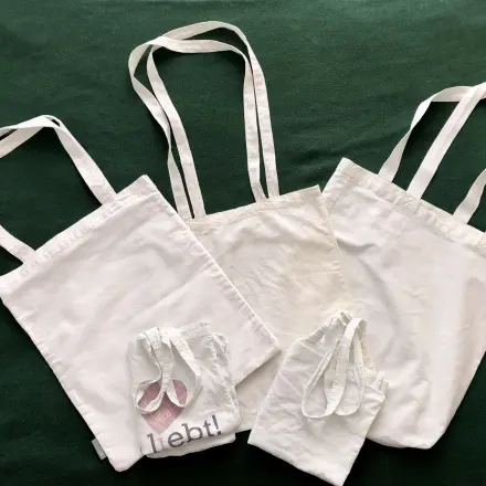 Stoffbeutel für Einkauf und Transport veredeln