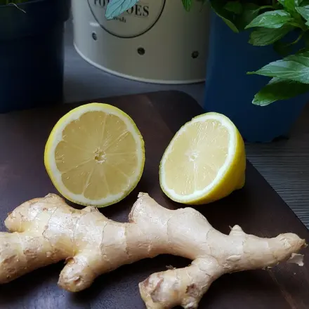 Zitronen-Honig-Ingwer-Shot