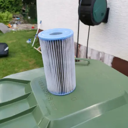 Poolfilter - endlich wieder weiß und sauber