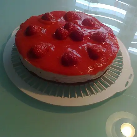 Erdbeertorte mit Erdbeerspiegel