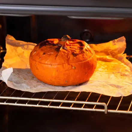 Kürbis schonend backen ohne Ansetzen