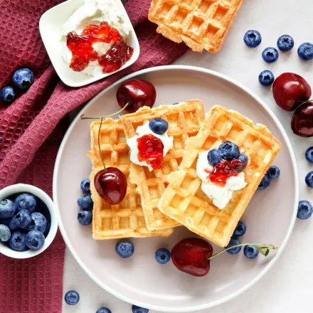 Buttermilchwaffeln
