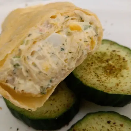 Skagenröra - schwedische Garnelenwraps