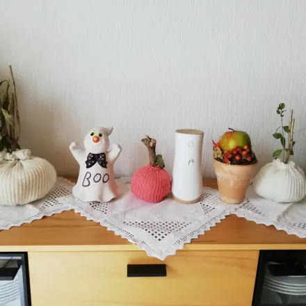 Herbstdeko: Kürbisse aus alten Strickpullovern