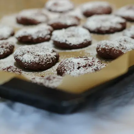 Snow Caps – vegane Plätzchen