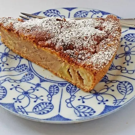 Apfel-Bananen-Kuchen ohne Zucker & glutenfrei