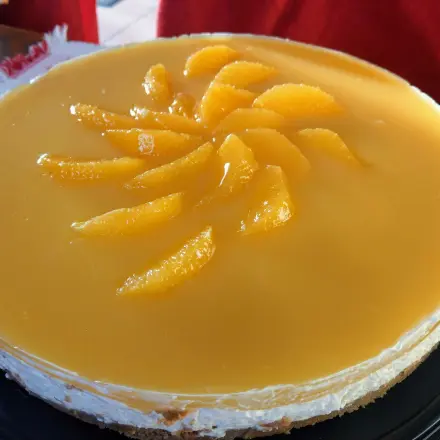 Orangentorte mit Spekulatiusboden