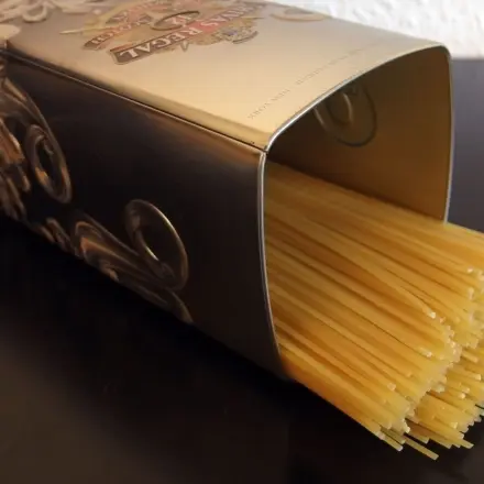 Aufbewahrung italienischer Designerteigwaren