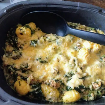 Gnocchi-Spinat-Auflauf mit Gorgonzola