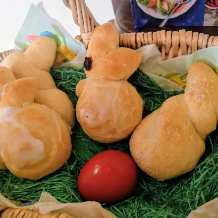 Osterhäschen aus Quark-Öl-Teig