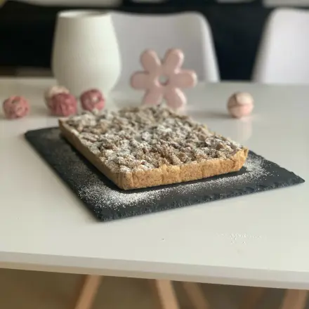 Knuspriger Apfelstreuselkuchen mit Mandeln