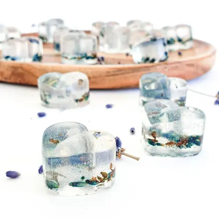 Lavendelseife in Herzform selber machen