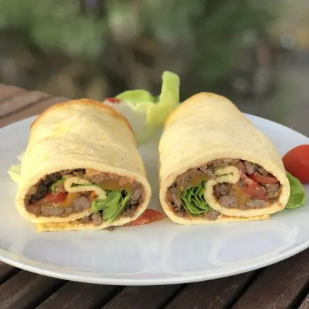Low Carb Big Mac Rolle