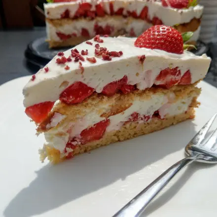 Erdbeertorte mit Frischkäse