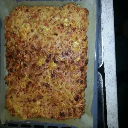 Schüttelpizza ohne Boden