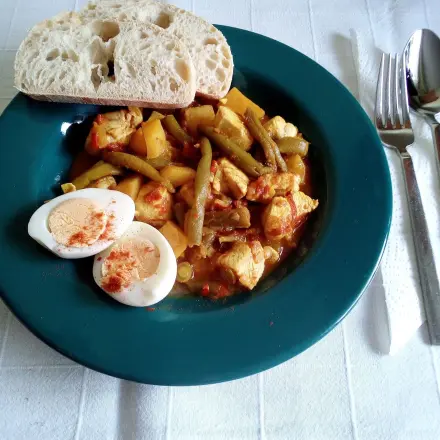 Hähnchen-Curry nach indischer Art