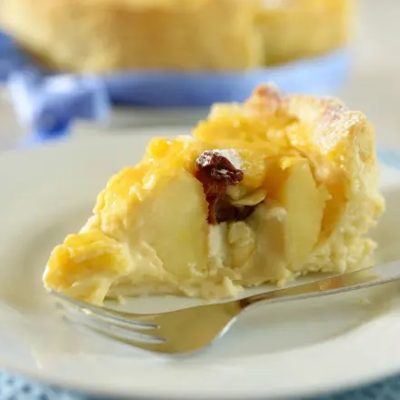 Bratapfelkuchen mit Schmand